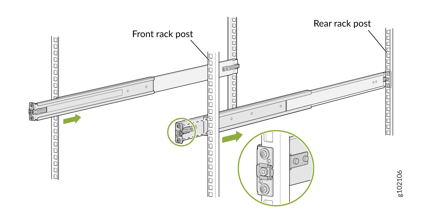 Install the Rear Floating Rails