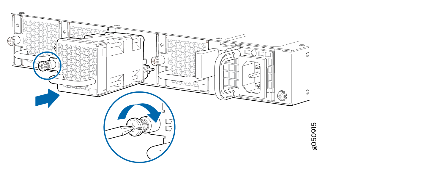 Installing a Fan Module in a QFX5200-48Y