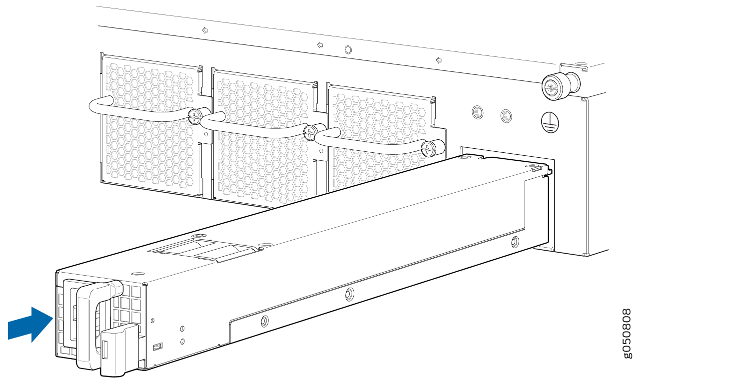 Installing a Power Supply in a QFX5210