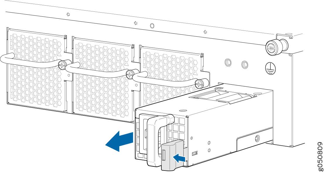 Removing a Power Supply from a QFX5210