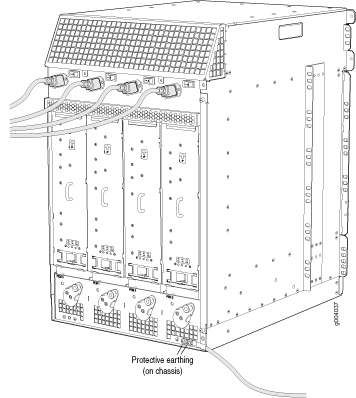 Connecting AC Power to the Firewall (Standard-Capacity AC Power Supplies)