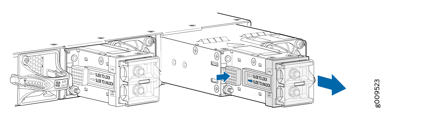 Removing a DC Power Supply