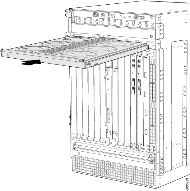 Installing an Upper Fan Tray