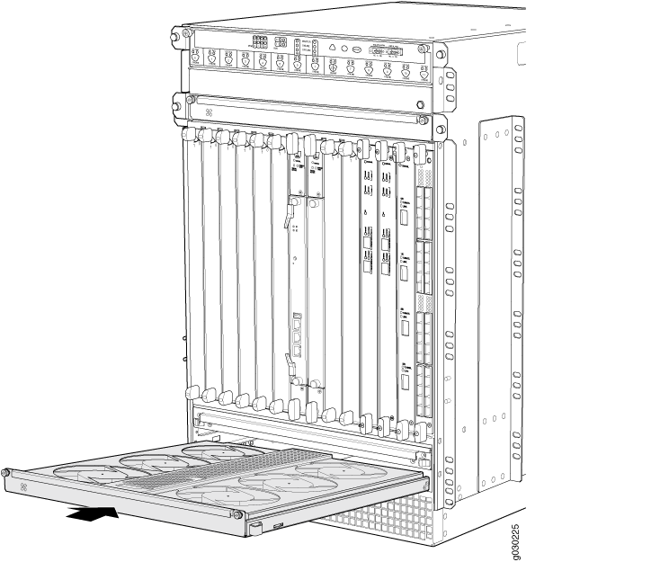 Installing the Bottom Fan Tray