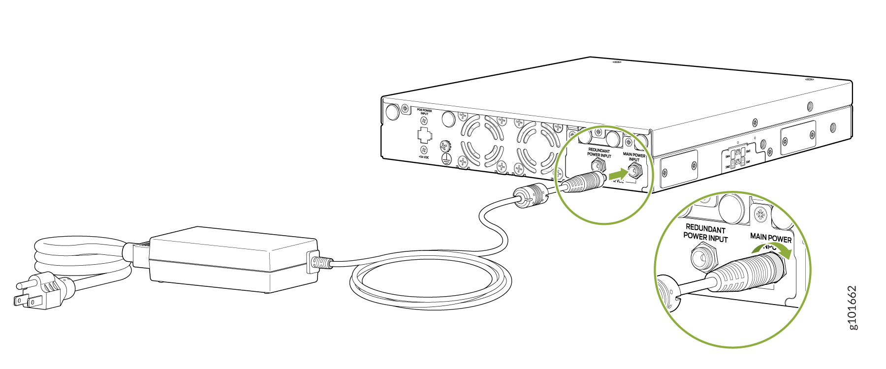 Connecting the SSR120 to the Power Supply