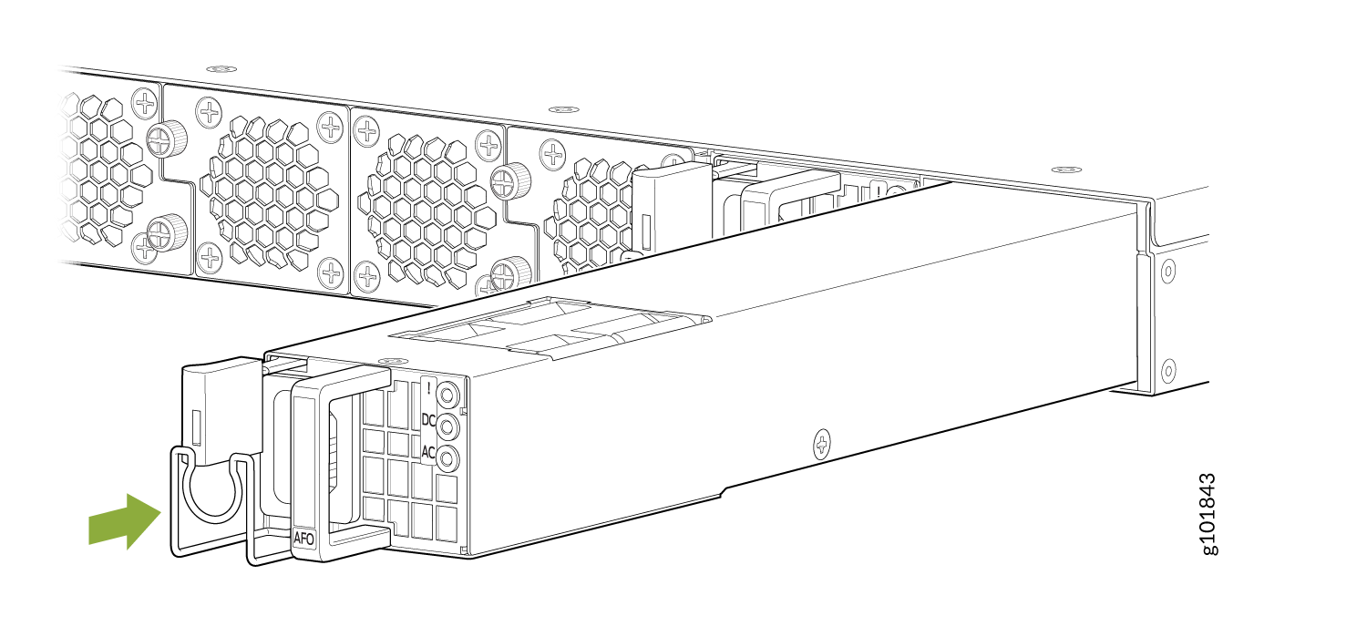 Install an SSR1300 AC Power Supply