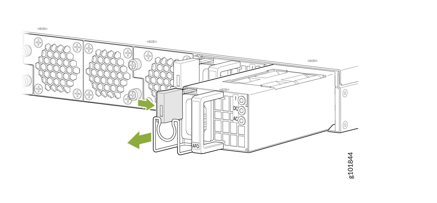 Remove an SSR1300 AC Power Supply