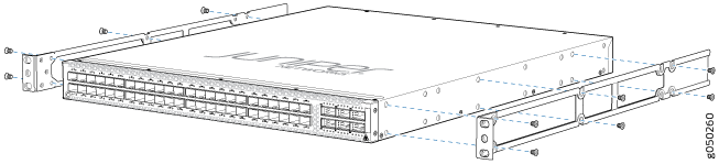 Mount a QFX5100 Device in a Rack or Cabinet | Virtual Chassis Fabric ...