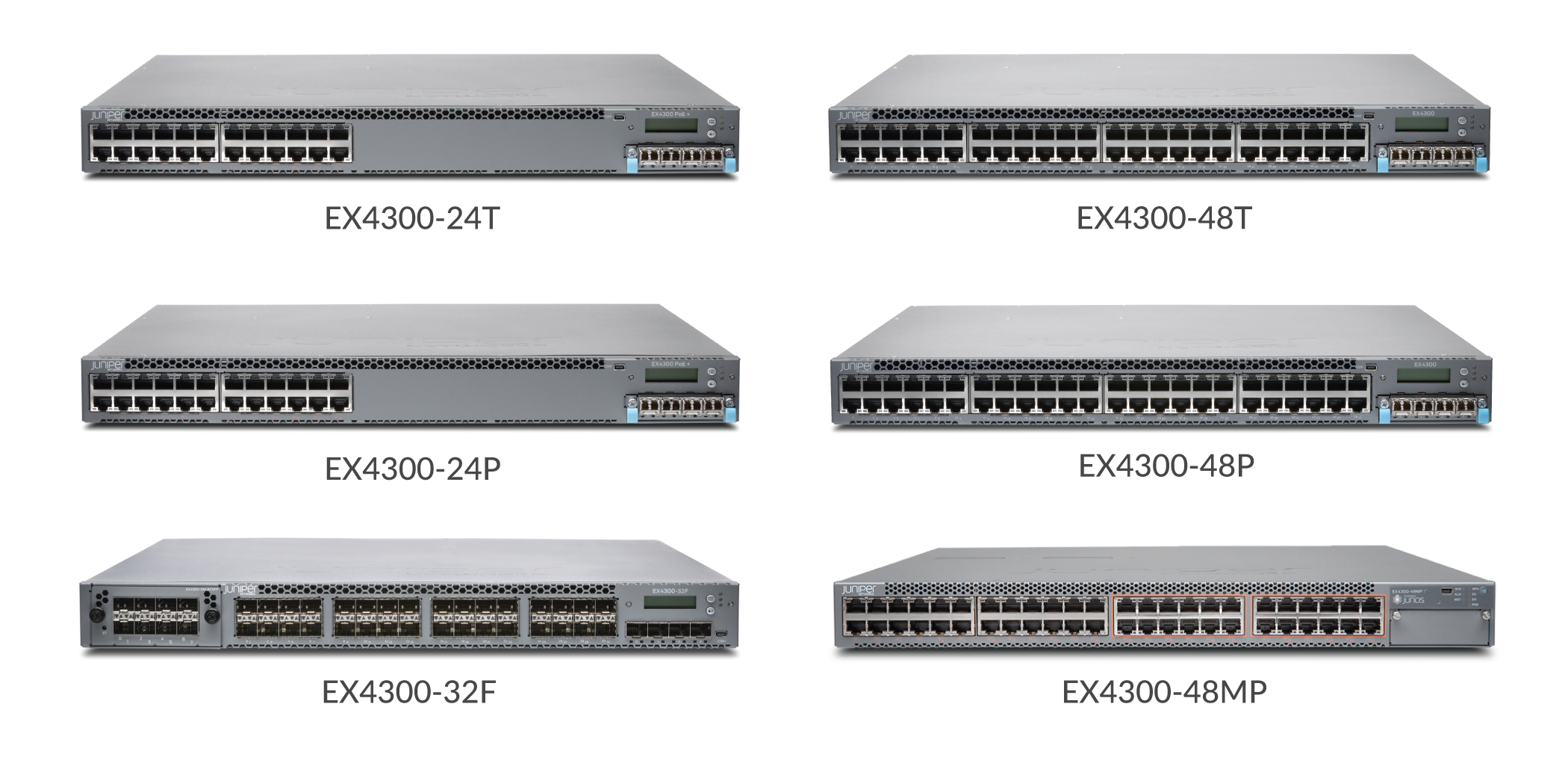 juniper EX4300-32F-S,EX4300 spare chassis, 32-port 1000BaseX SFP ,  4x10GBaseX SFP+ , 2x40GBaseX QSFP+