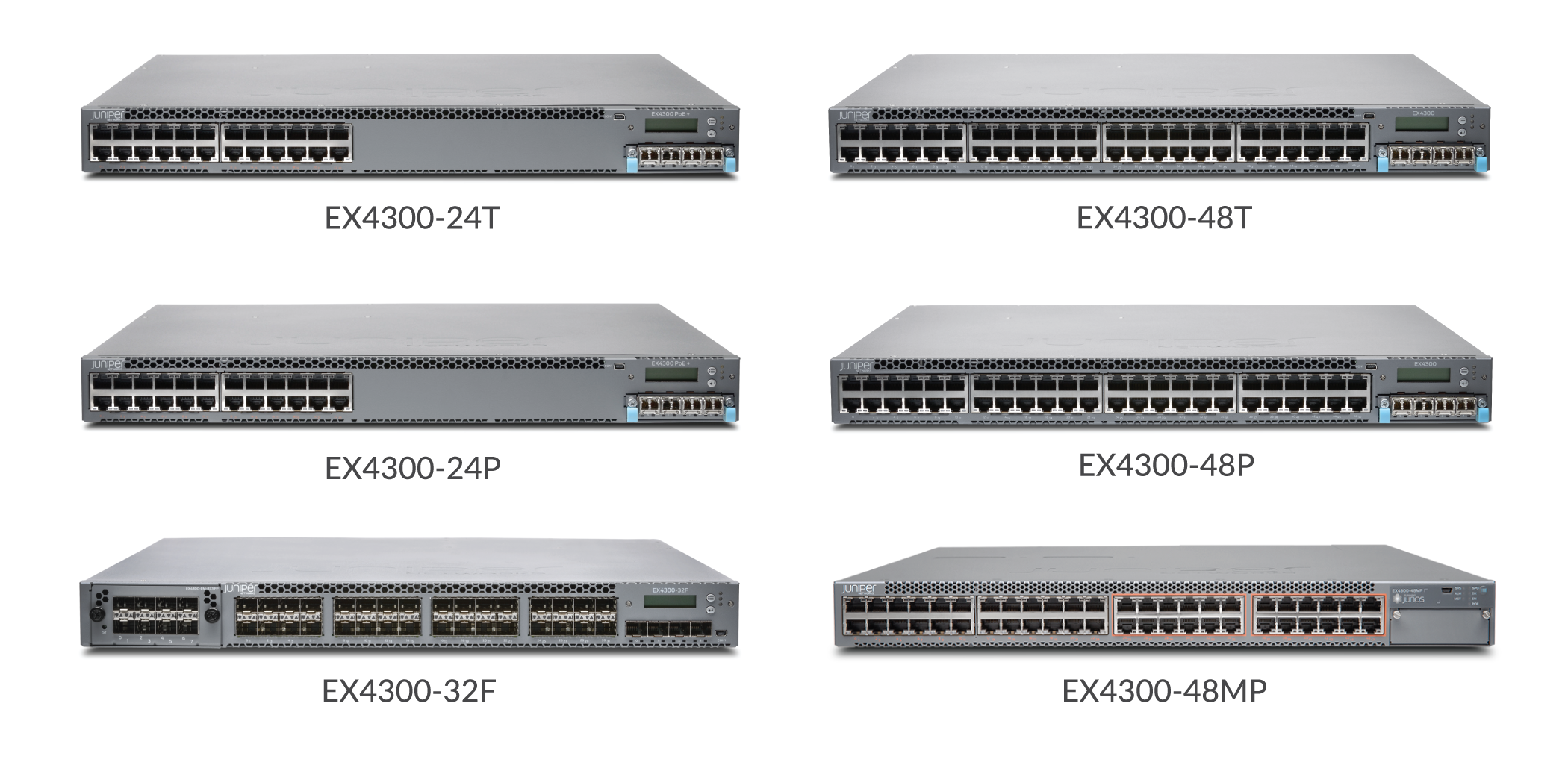 juniper EX4300-32F-DC-TAA,EX4300, 32-port 1000BaseX SFP , 4x10GBaseX SFP+,  2x40GBaseX QSFP+ and 550W