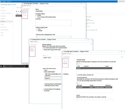 Send Connector Settings