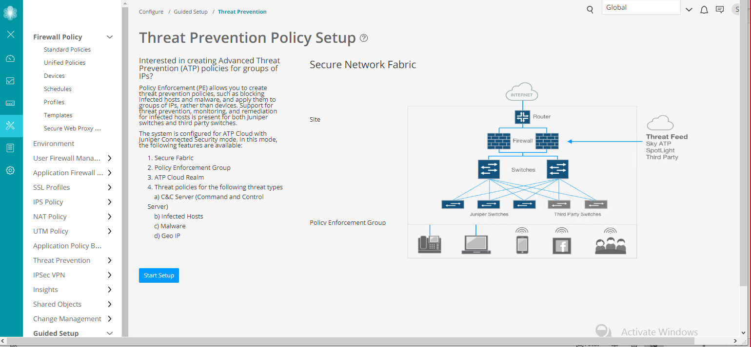 Threat Prevention Policy Setup