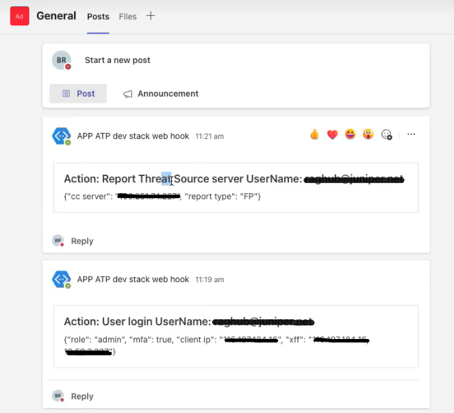 Audit Log Notifications in Teams