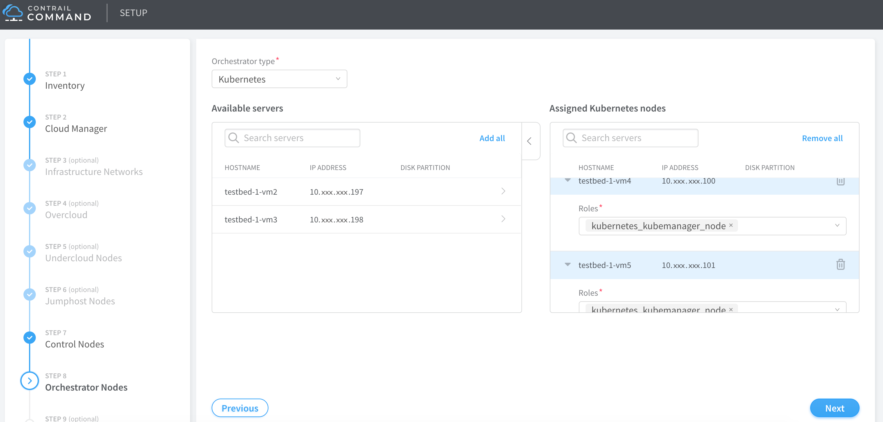 Orchestrator Nodes