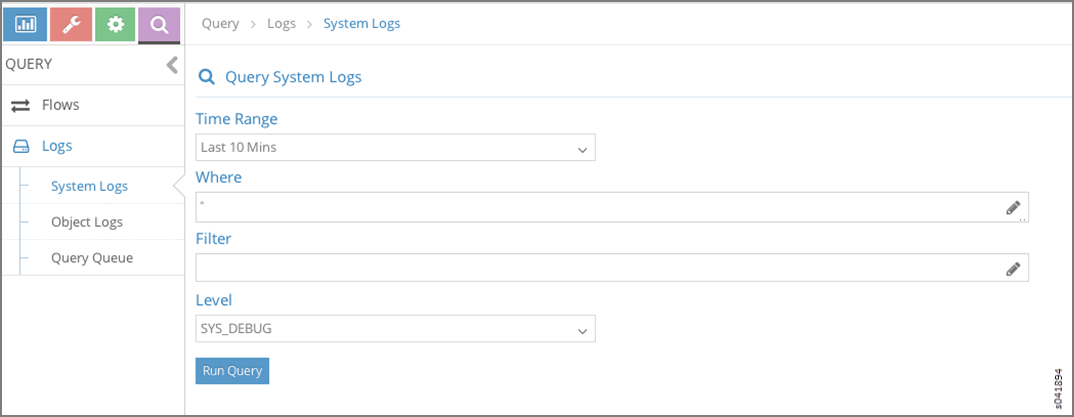 Query > Logs > System Logs