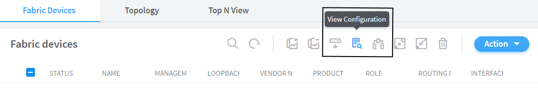 View Configuration Icon