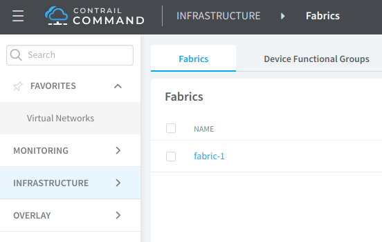 Contrail Command Favorites Function