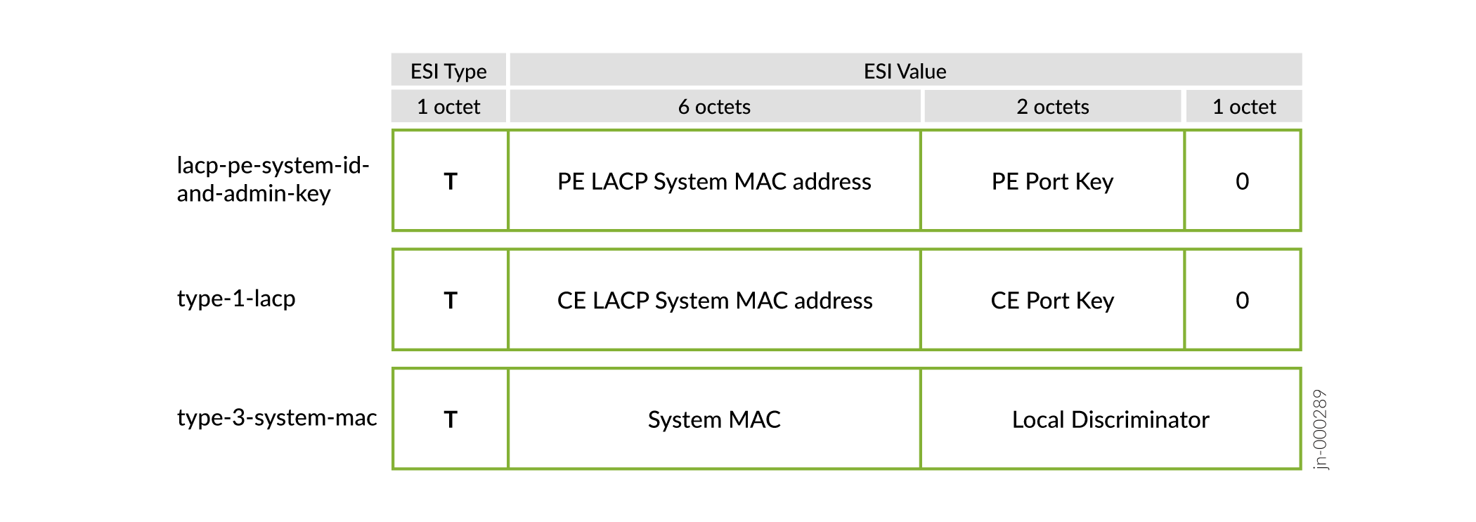 ESI Value Format