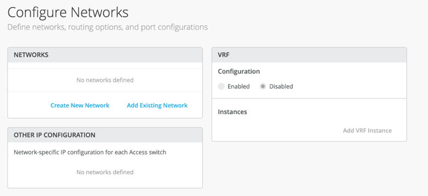 Configure Networks