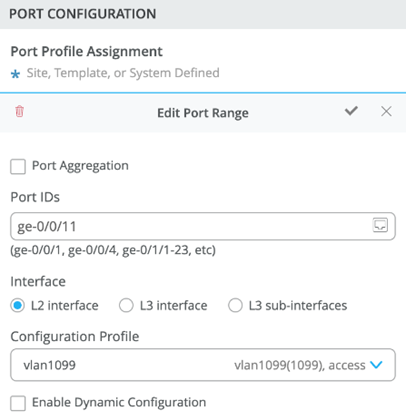 Assign Port Profile to a Port