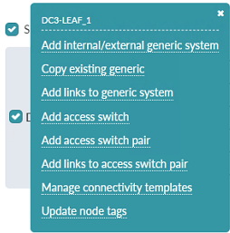 DC3-Leaf-1 Pop-up Showing the ability to add an External Generic System