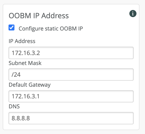 OOBM Configuration