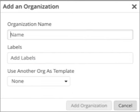 Add an Organization Window