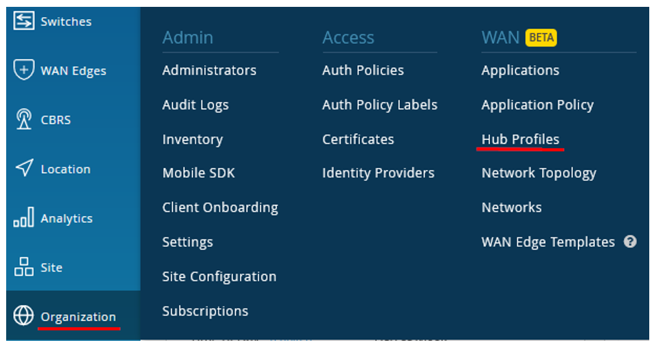 Configure Hub Profiles