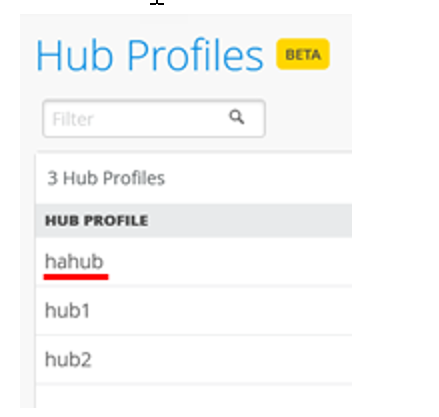 Select Hub Profile