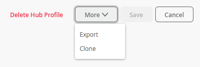 Creating a New Hub Profile By using Clone Option