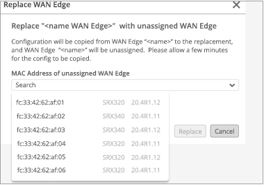 Replace a Standalone SRX Series Firewall