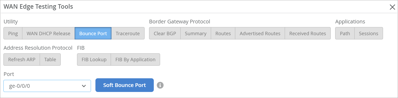 Bounce Port (Session Smart Router)