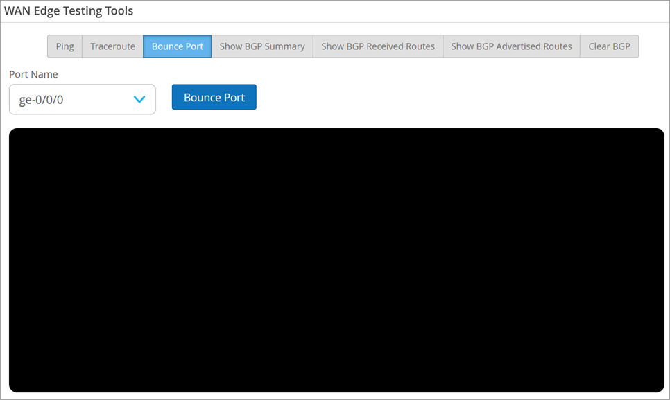 Bounce Port (SRX Series Firewall)