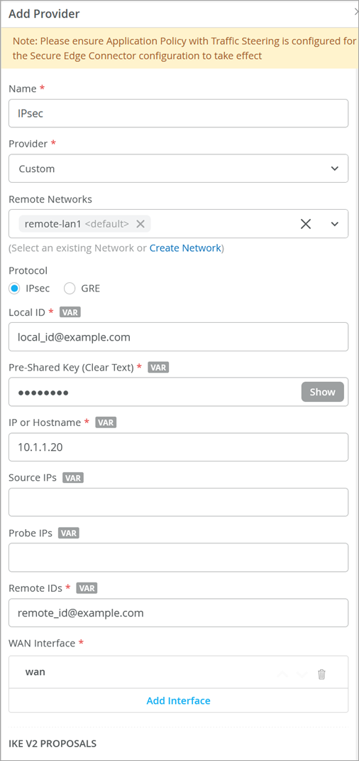 Add Provider for Secure Edge Connector