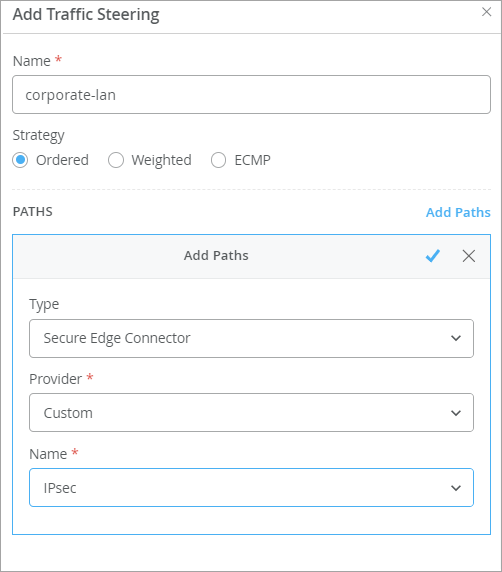 Add Traffic Steering for Secure Edge Connector