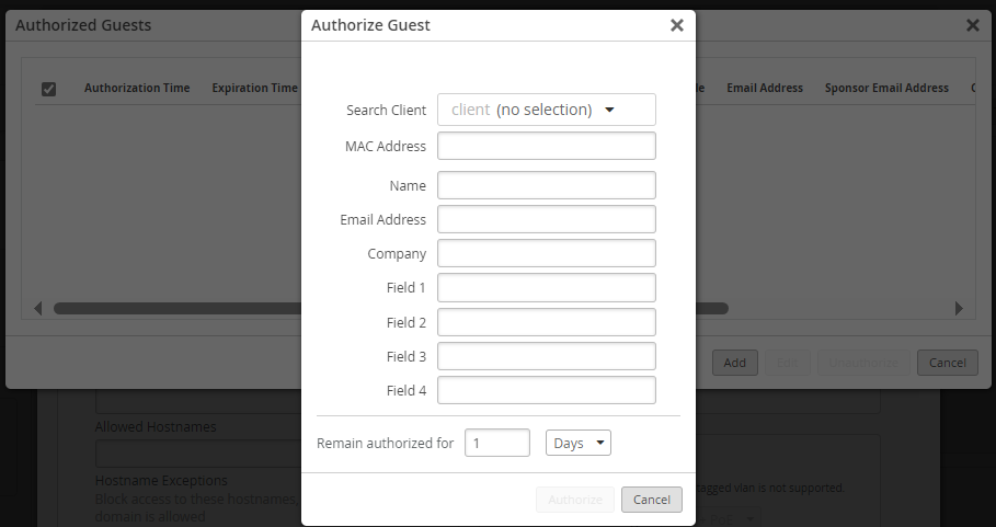 Form Fields to Add a Guest