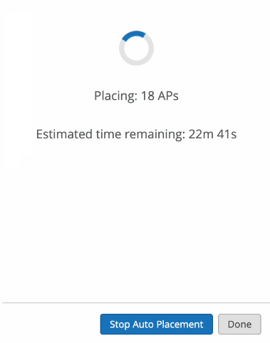 Example: Wait message with estimated time remaining