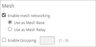 Enabling Mesh in the AP Configuration or Device Profile