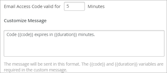 Additional Fields for Email Authentication Code