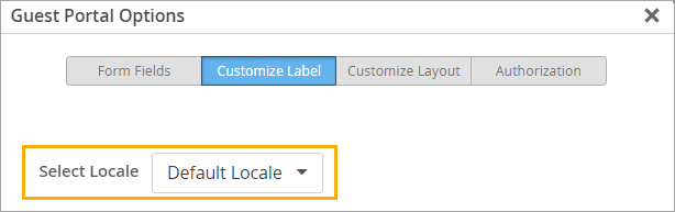 Select Locale Field with Default Locale Selected