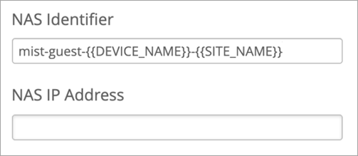 Example: Using Variables in the NAS Identifier Field