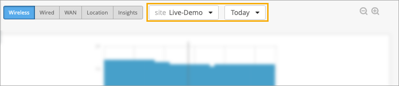 Drop-Down Lists for Time and Site Selection