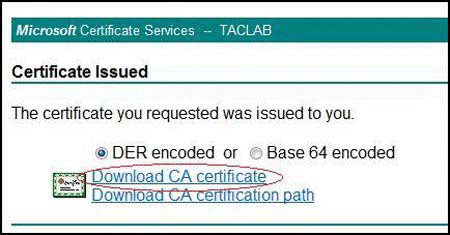 Download New Local Certificate