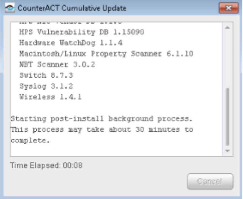 CounterACT Cumulative Update