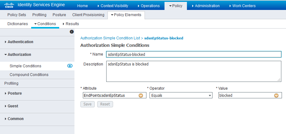Cisco ISE: Configure Simple Conditions, Match Expression
