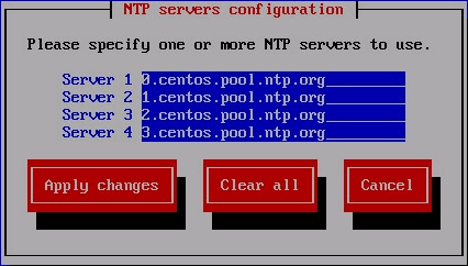 Configuring the NTP Servers