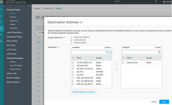 Policy Enforcer: Use Dynamic Addresses in Firewall Policy