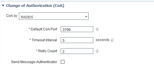 Cisco ISE: Configure Change of Authorization (CoA)