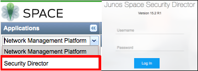 Security Director Access and Log in