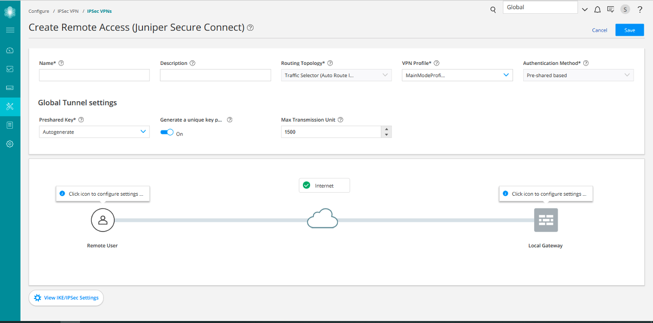 Create Remote Access Juniper Secure Connect